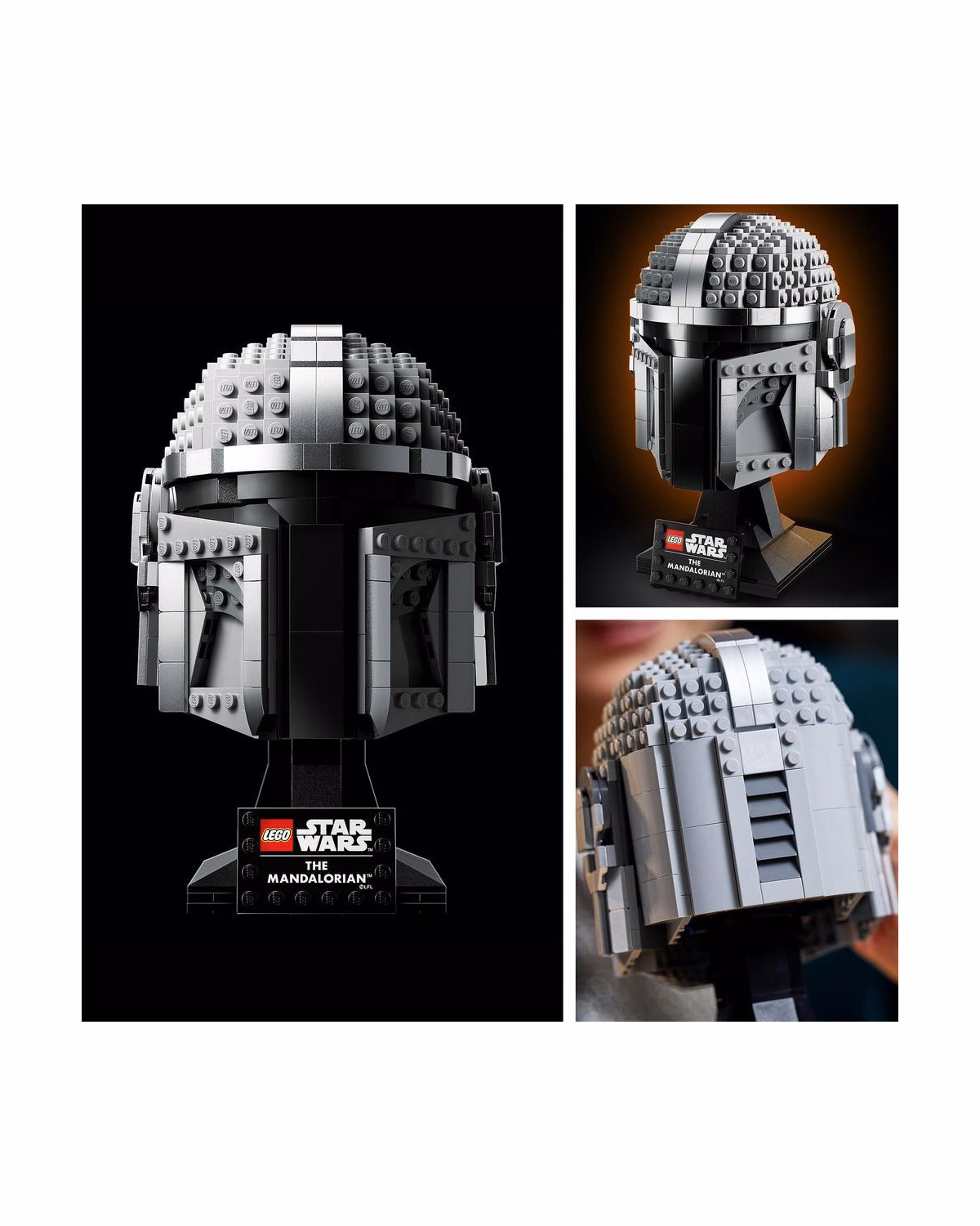 LEGO® 75328 Star Wars The Mandalorian Helmet Model Adult Set - 4