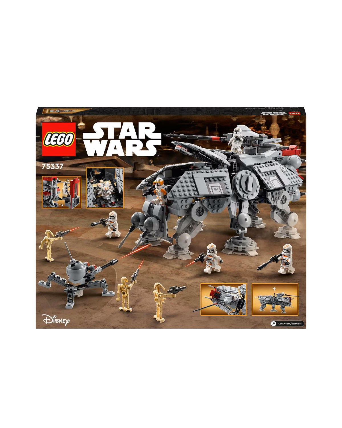 LEGO® 75337 Star Wars AT-TE Walker Set with Droid Figures - 2