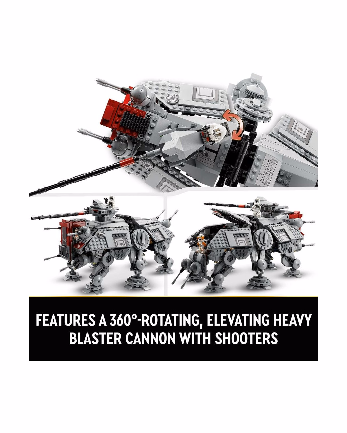 LEGO® 75337 Star Wars AT-TE Walker Set with Droid Figures - 4