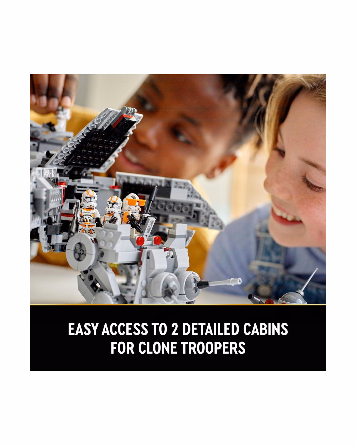 LEGO® 75337 Star Wars AT-TE Walker Set with Droid Figures - 6