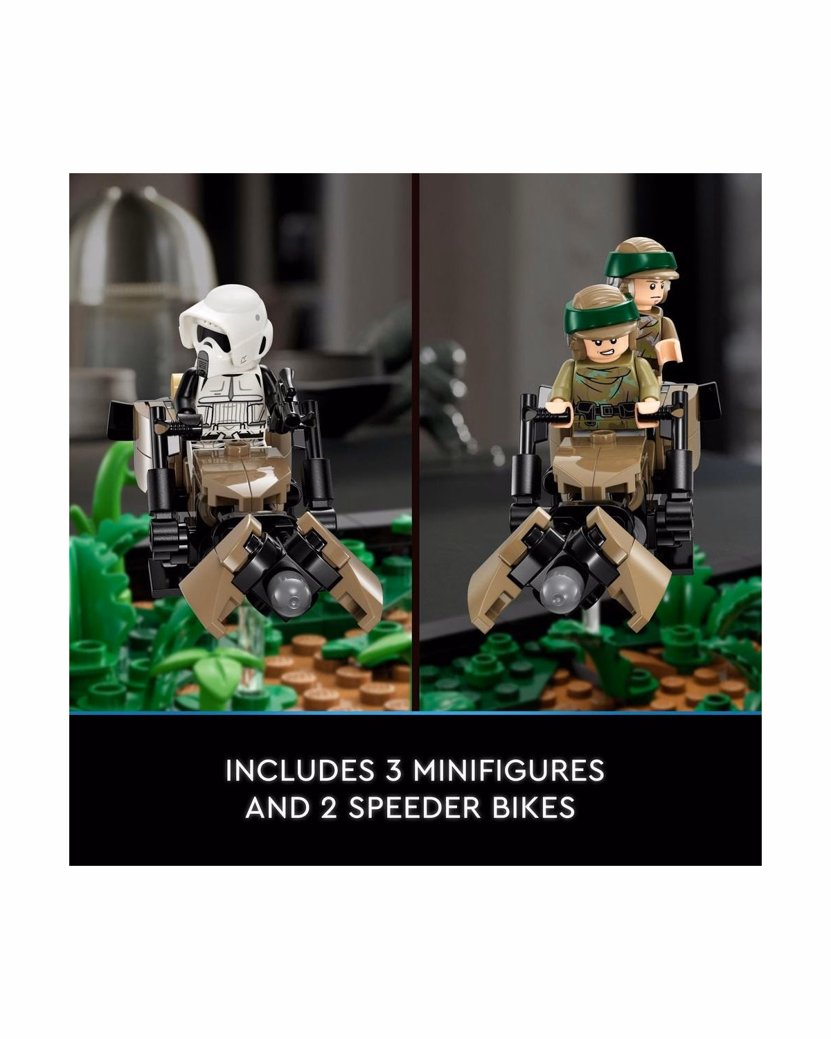 LEGO® 75353 Star Wars Endor Speeder Chase Diorama Model Set - 3