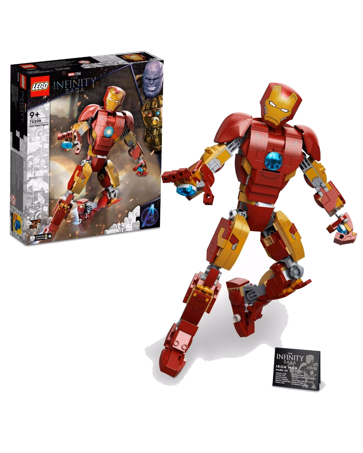 LEGO® Marvel Iron Man Figure Building Toy, Infinity Saga 76206 - 1