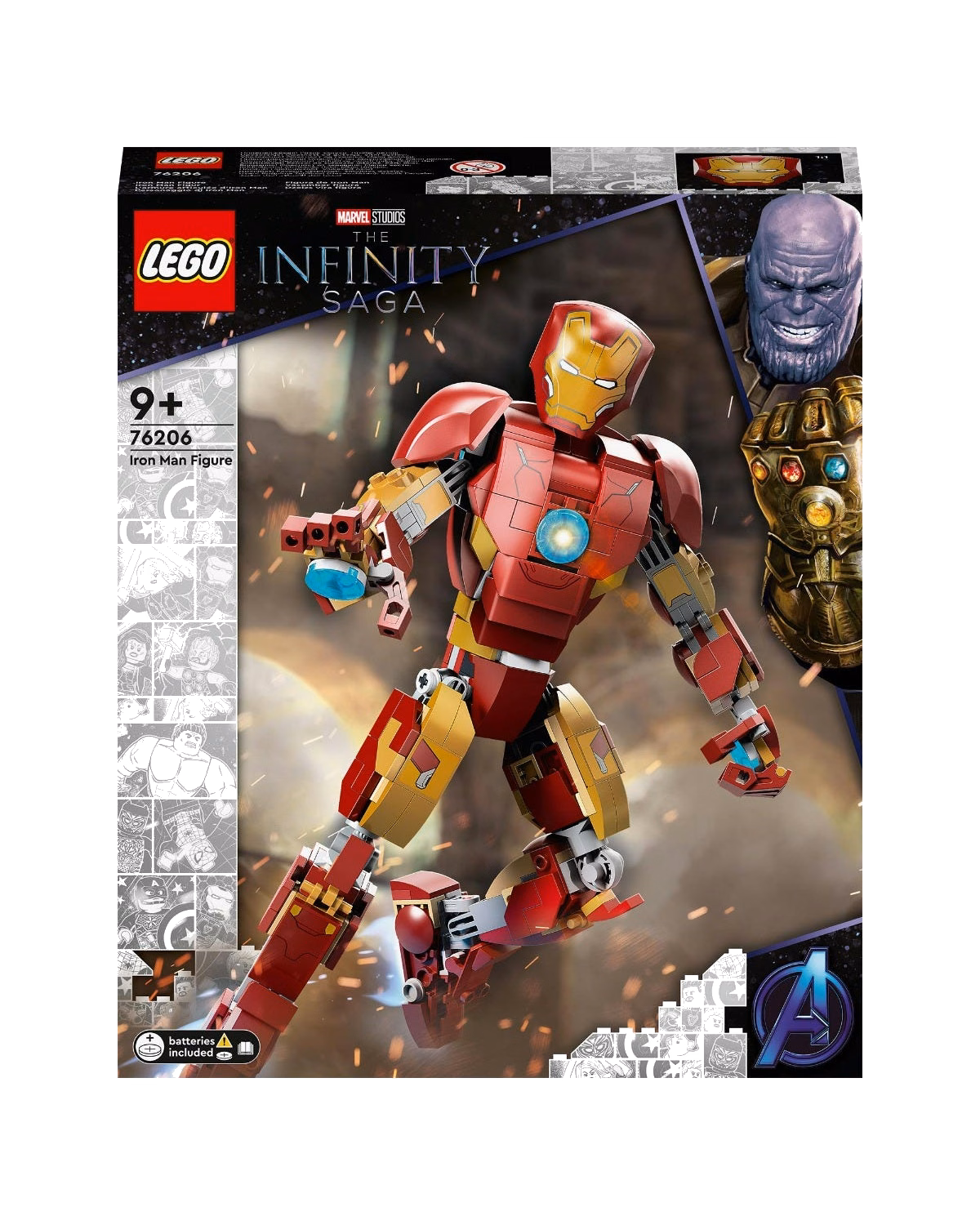 LEGO® Marvel Iron Man Figure Building Toy, Infinity Saga 76206 - 4