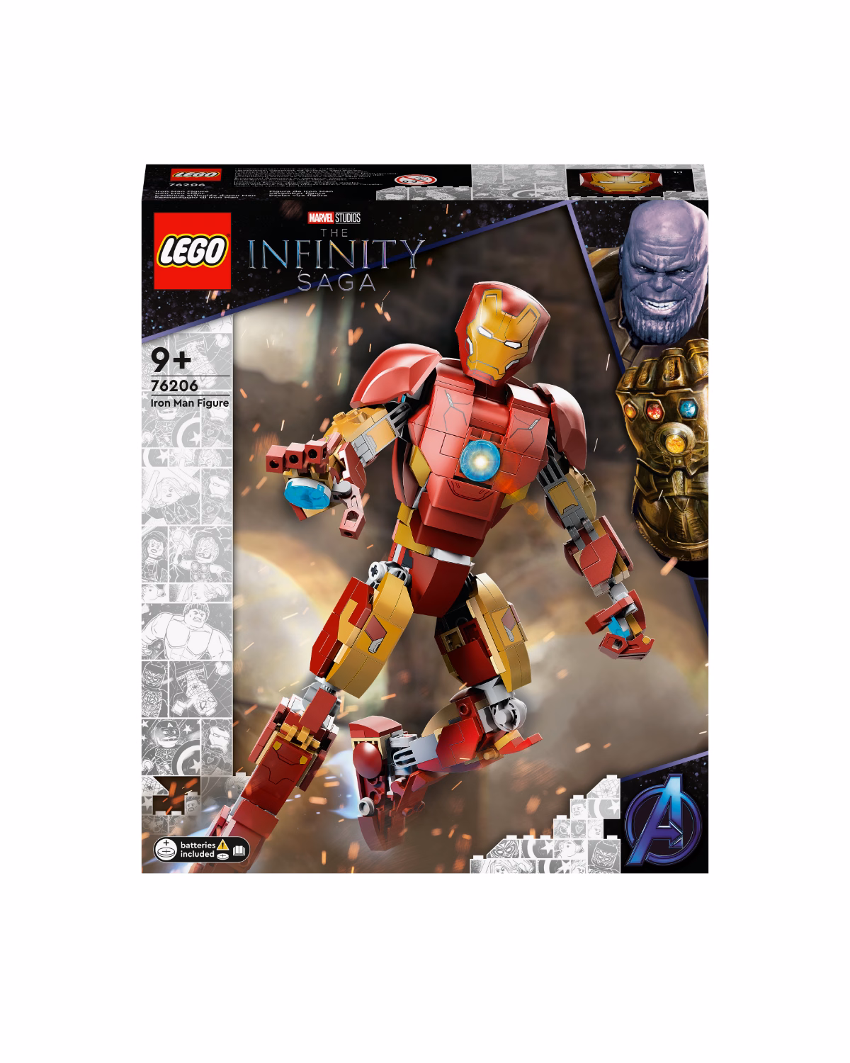 LEGO® Marvel Iron Man Figure Building Toy, Infinity Saga 76206 - 7