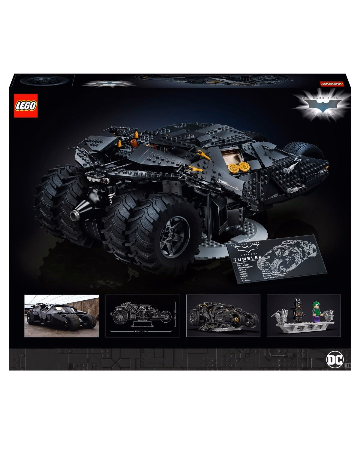 LEGO® DC Batman Batmobile Tumbler Car Set for Adults 76240 - 8