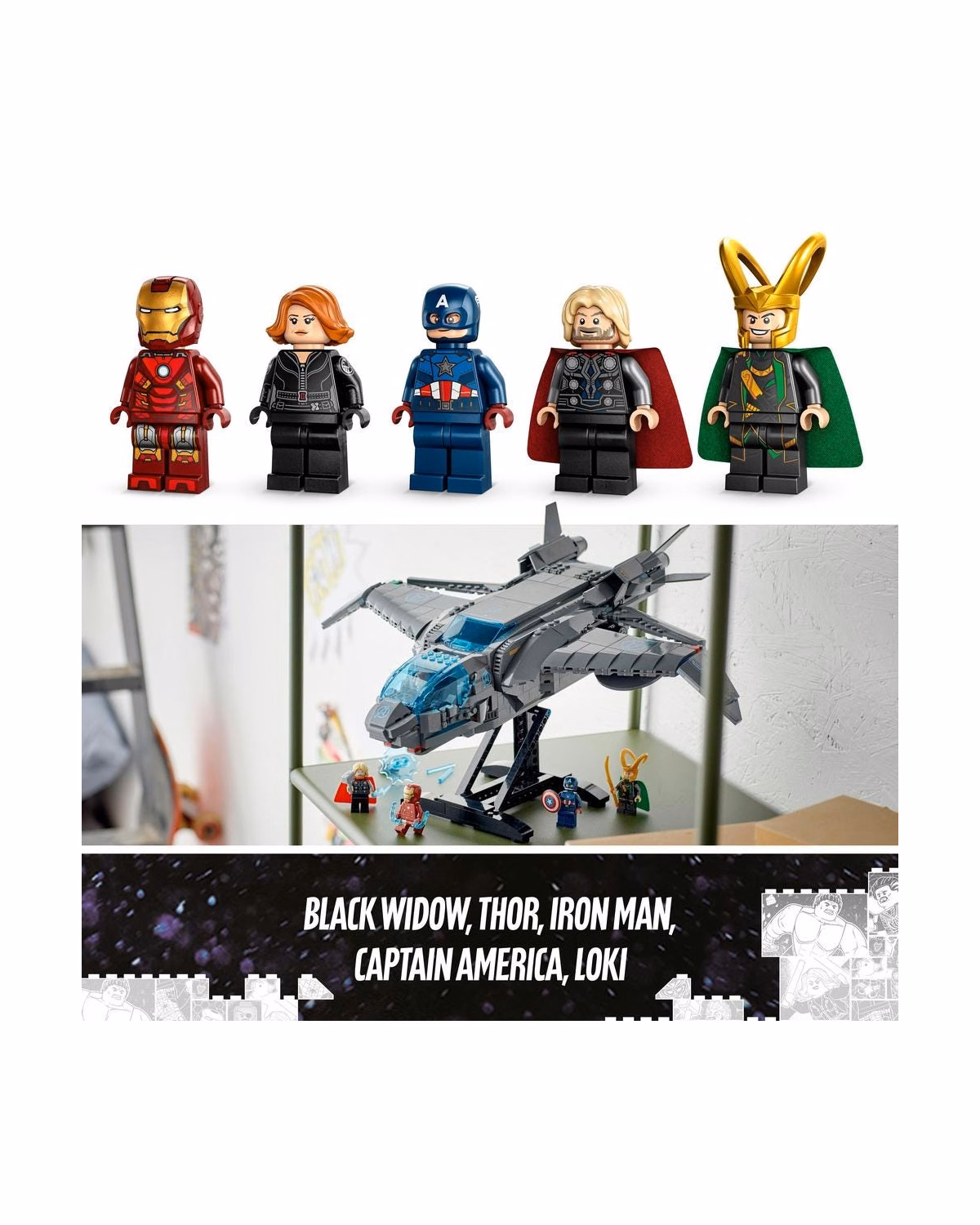 LEGO® 76248 Marvel The Avengers Quinjet Infinity Saga Set - 5