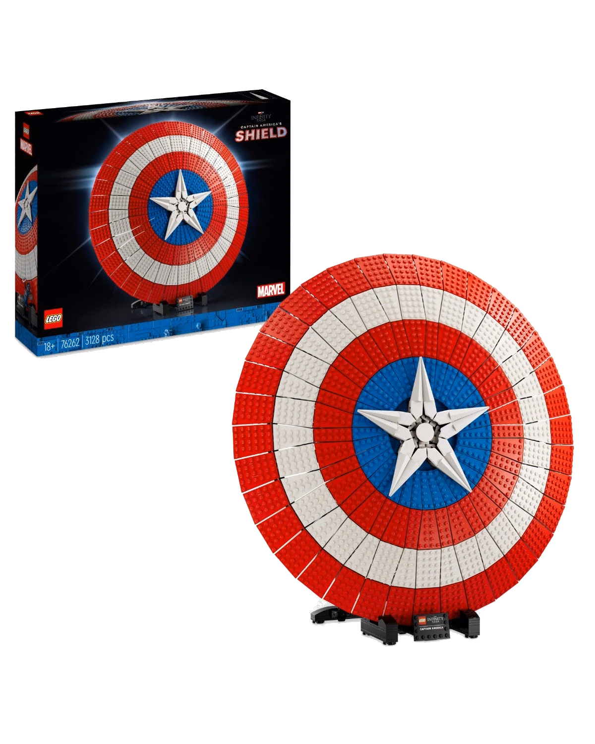 LEGO® 76262 Marvel Captain America's Shield Avengers Set - 1