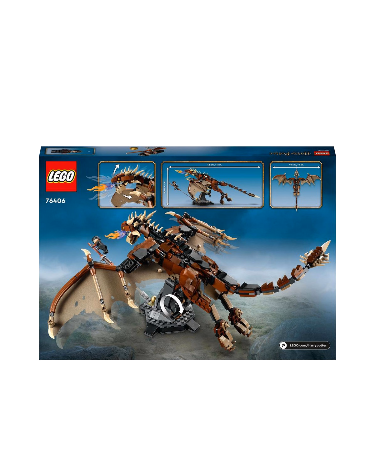 LEGO® 76406 Harry Potter Hungarian Horntail Dragon Toy Model - 2
