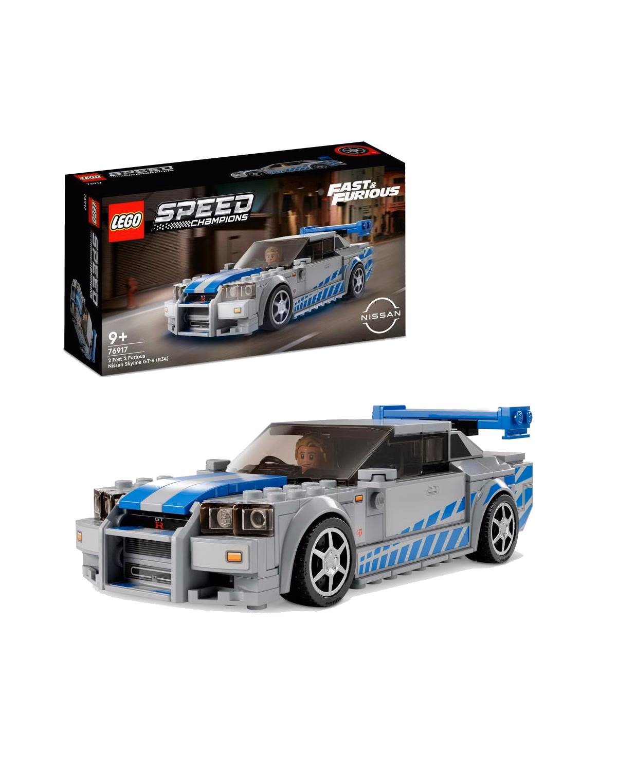LEGO® 76917 Speed Champions 2 Fast 2 Furious Nissan Skyline GT-R (R34) - 1