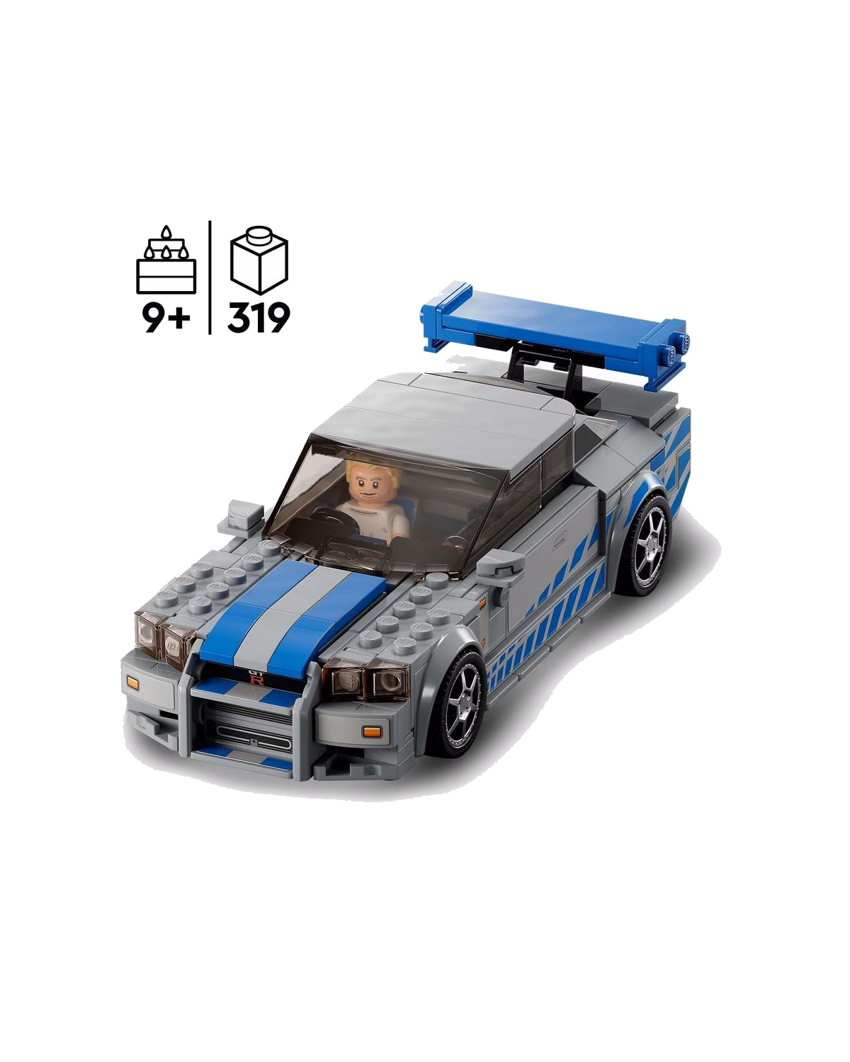 LEGO® 76917 Speed Champions 2 Fast 2 Furious Nissan Skyline GT-R (R34) - 3