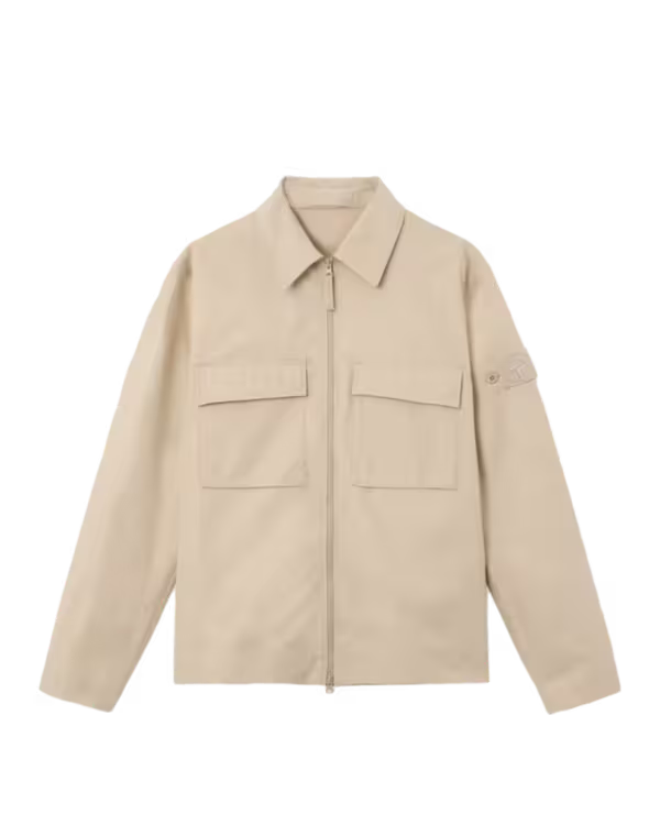 Stone Island Ghost Beige Zip Shirt Jacket