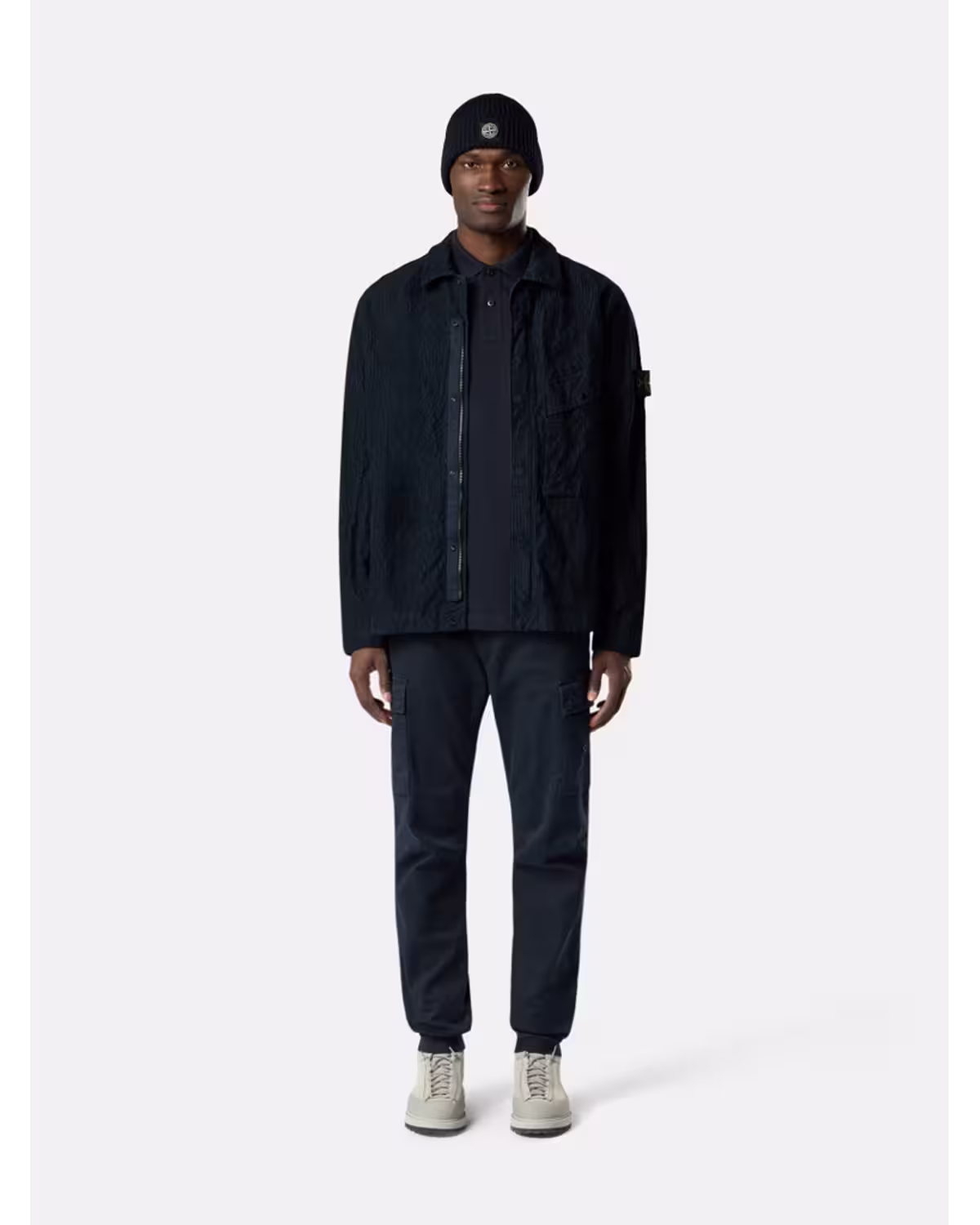 Stone Island Navy Compass Polo Shirt – view 2