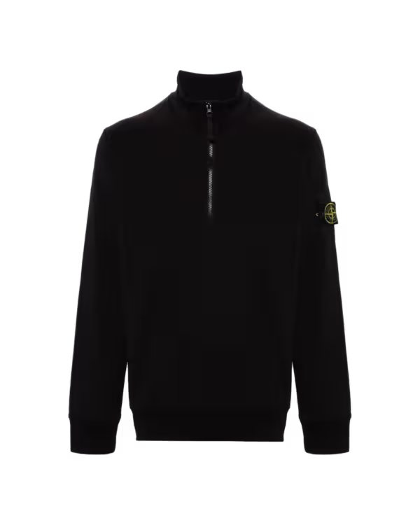 Stone Island Black Half-Zip Sweatshirt