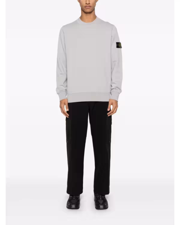 Stone Island Light Grey Compass Sweatshirt – view 2