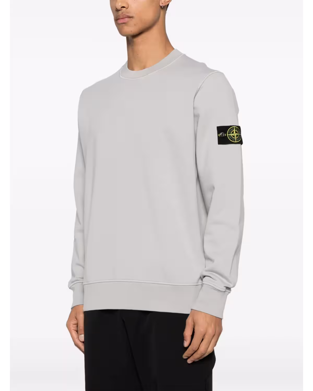 Stone Island Light Grey Compass Sweatshirt – view 3